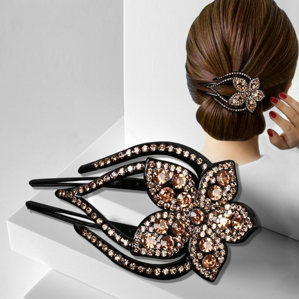 Accessories Brand For Women - อุปกรณ์เสริมใหม่ล่าสุดสำหรับผู้หญิง กิ๊บติดผมคริสตัล กิ๊บติดผมเรซิ่นคริสตัลประดับเพชรเทียม หวีพลาสติกแบบเสียบ กิ๊บติดผมสำหรับผู้หญิง