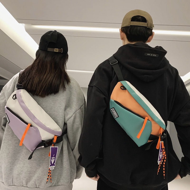 Women Accessories Pouch - กระเป๋าคาดอกผู้หญิง กระเป๋าคาดเอวสตรีทแวร์ กระเป๋าคาดอกอเนกประสงค์ ยูนิเซ็กส์ ไนลอน กระเป๋าคาดเอวฮิปฮอป