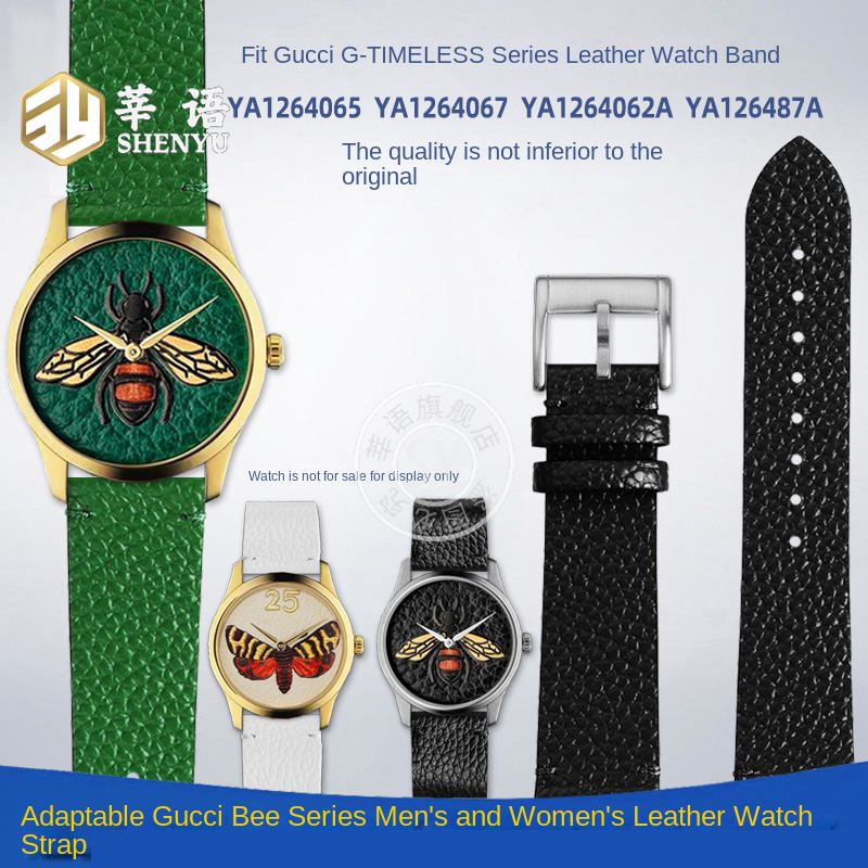 Women'S Accessories Gucci - SHENYU สายหนังปักลายสำหรับ Gucci, YA1264067 YA1264065 G-TIMELESS