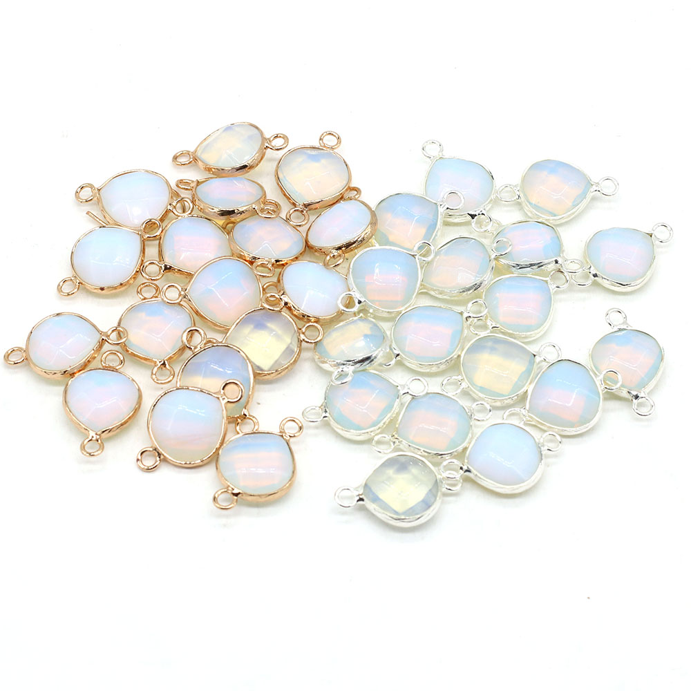 2pcs หินธรรมชาติตัวเชื่อมต่อไข - Women Accessories Dropshipping บทวิจารณ์และราคา