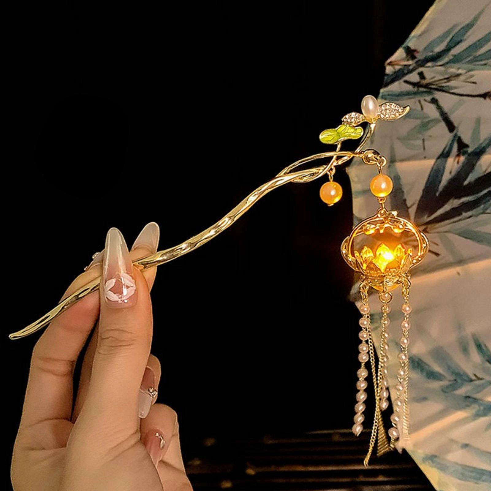 Luminous ดอกไม้ Hairpin สําหรั - Women Accessories Shop บทวิจารณ์และราคา