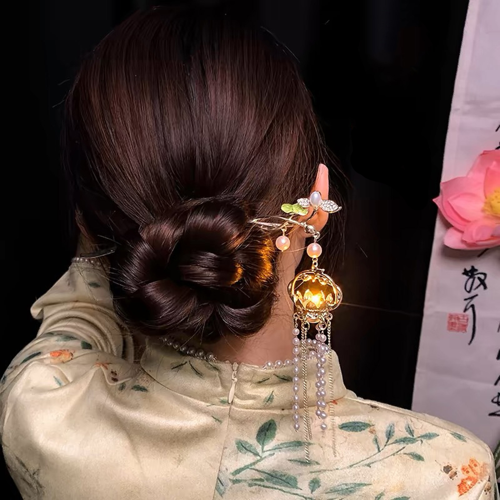 Luminous ดอกไม้ Hairpin สําหรั - Women Accessories Shop บทวิจารณ์และราคา