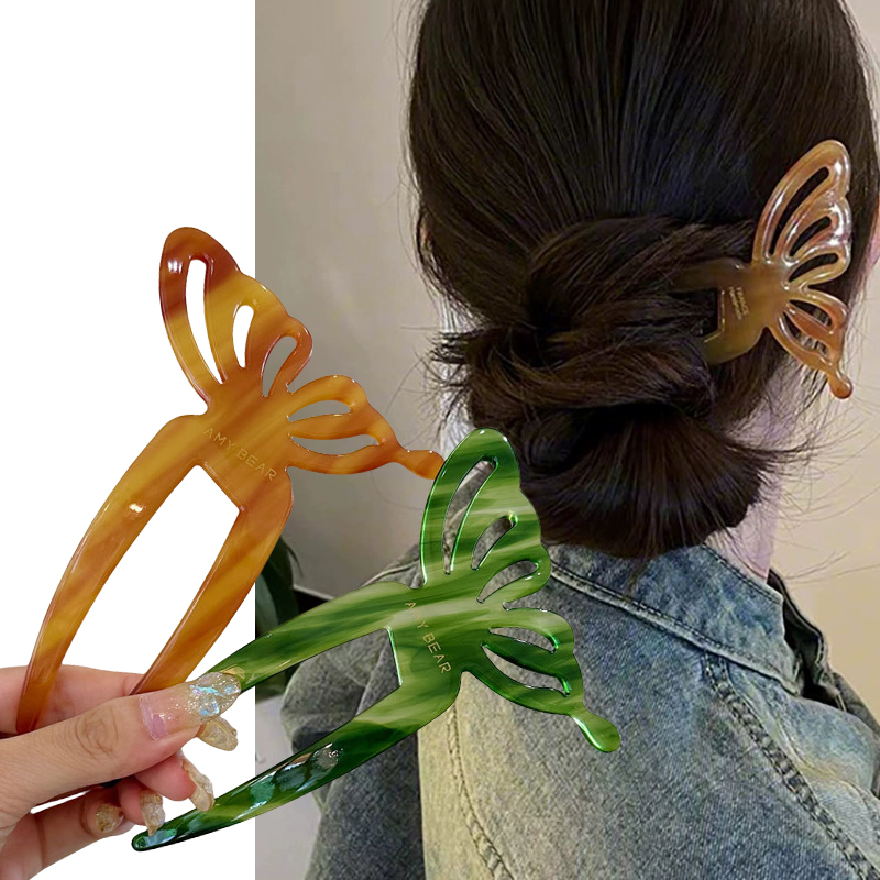 กิ๊บติดผมรูปผีเสื้อทรงตัวยู ดี - Women Accessories Shop บทวิจารณ์และราคา
