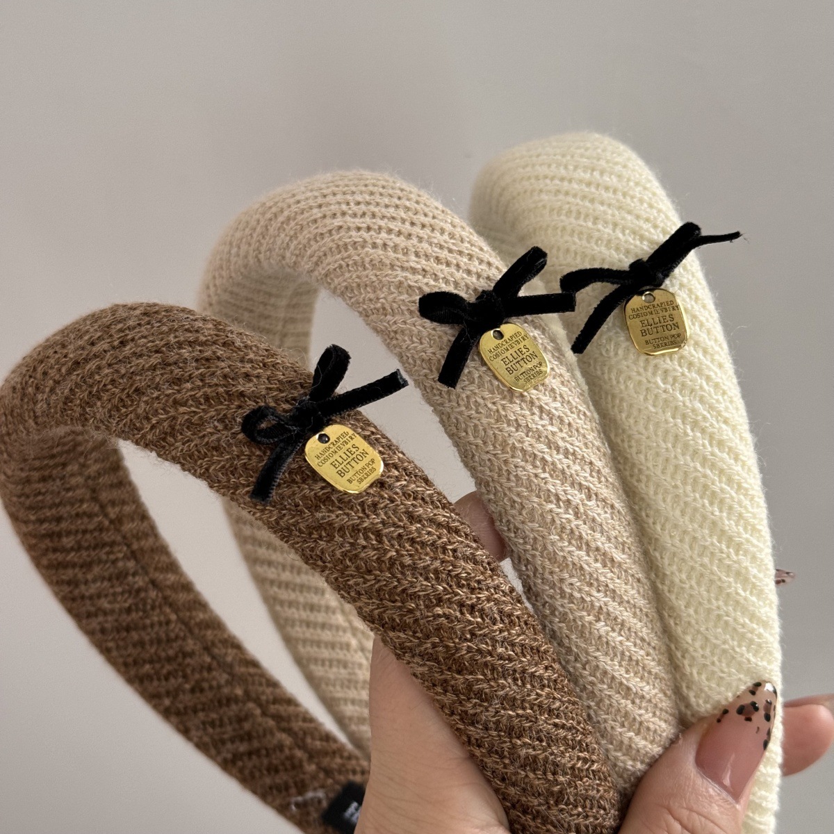 ยี่ห้อใหม่อ่อนโยนผ้าสีน้ําตาลแ - Accessories Brand For Women บทวิจารณ์และราคา